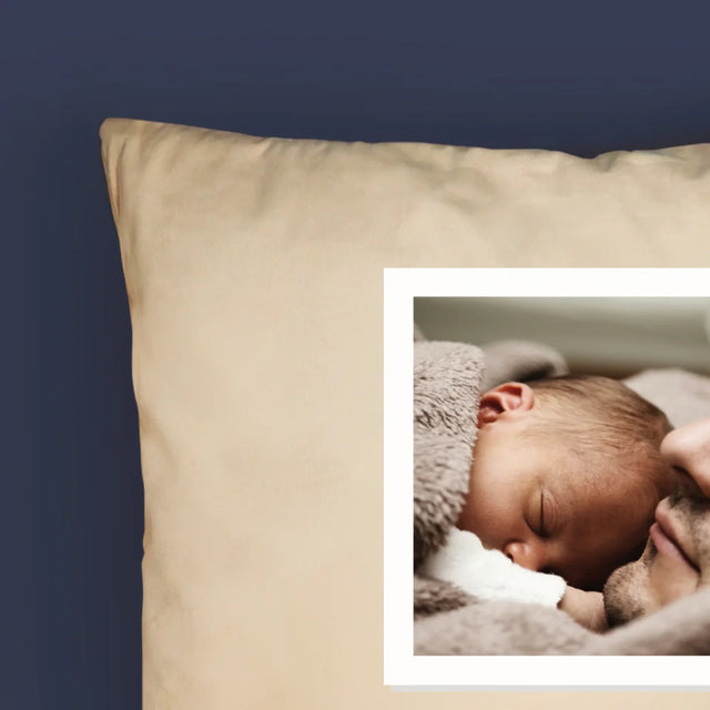 Foto Und Unterschrift: Du Bist Papa Geworden - Kissen