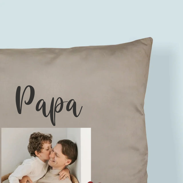 Fotocollage: Papa - Kissen