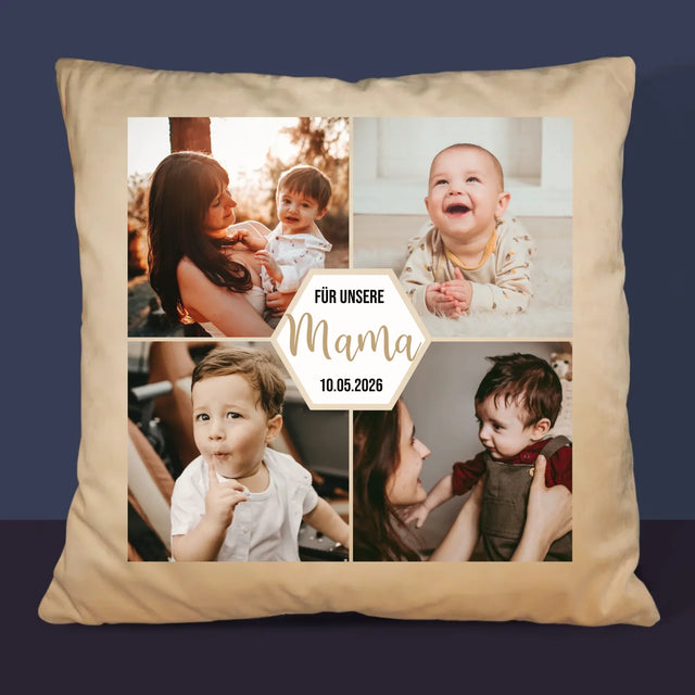 Fotocollage: Für Unsere Mama - Kissen