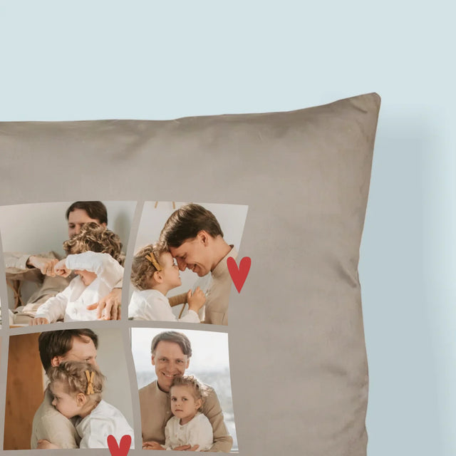Fotocollage: Bester Papa Kacheln - Kissen