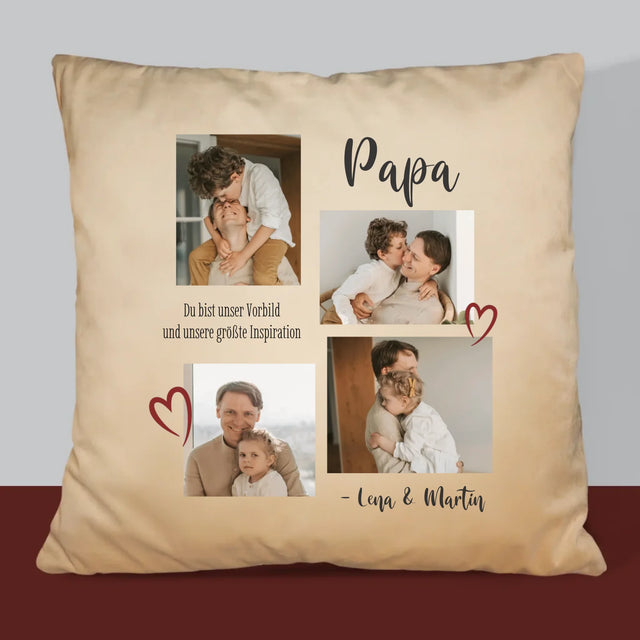 Fotocollage: Papa - Kissen