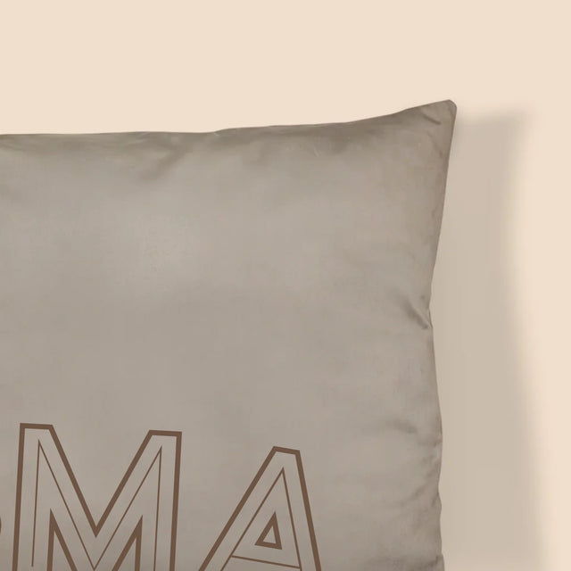Foto Und Unterschrift: Mama Established - Kissen