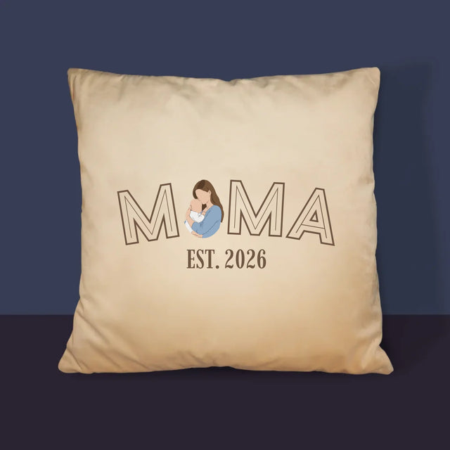 Foto Und Unterschrift: Mama Established - Kissen