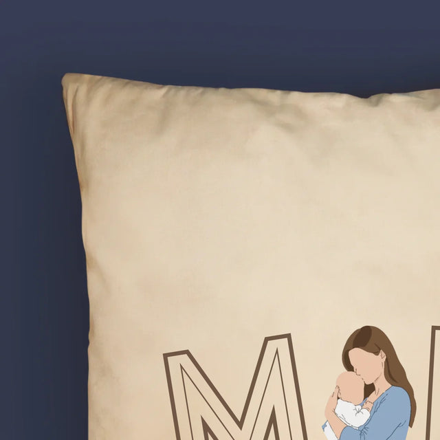 Foto Und Unterschrift: Mama Established - Kissen