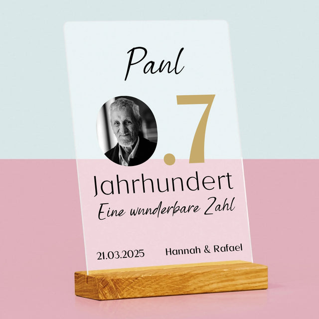 Foto Und Unterschrift: 0,7 Jahrhundert - Druck Auf Acrylglas