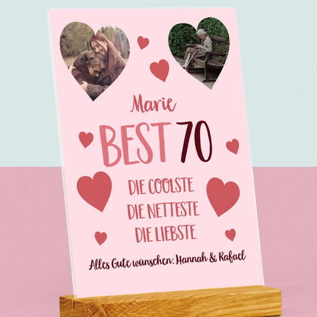 Fotocollage:  Best 70 - Druck Auf Acrylglas