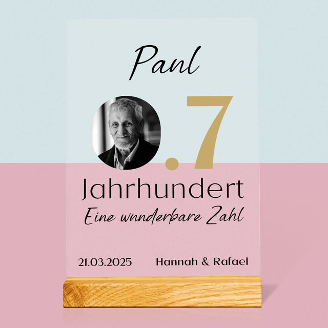 Foto Und Unterschrift: 0,7 Jahrhundert - Druck Auf Acrylglas