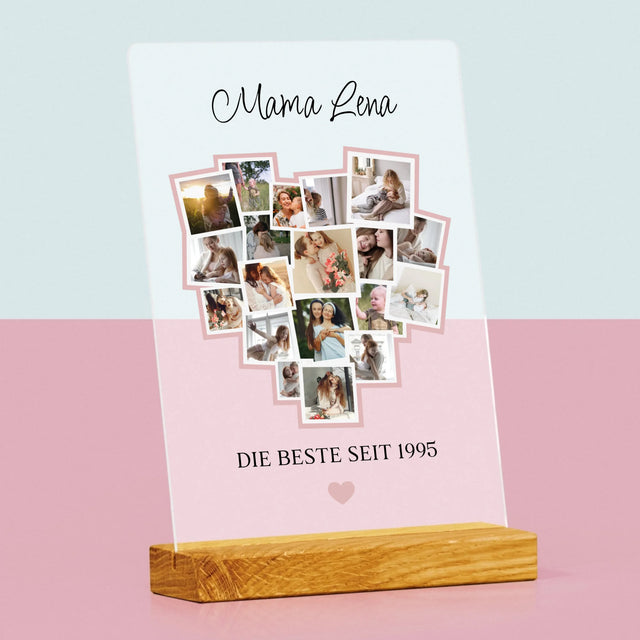Fotocollage: Ein Herz Für Mama - Druck Auf Acrylglas