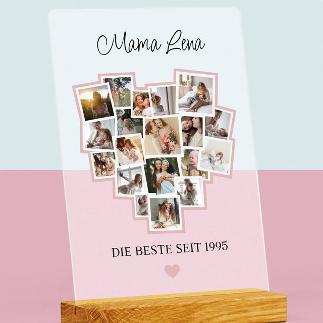 Fotocollage: Ein Herz Für Mama - Druck Auf Acrylglas