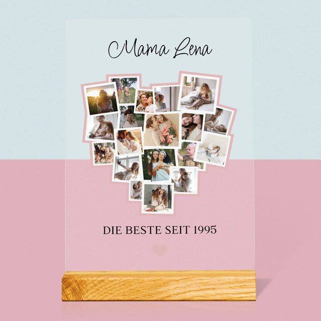 Fotocollage: Ein Herz Für Mama - Druck Auf Acrylglas