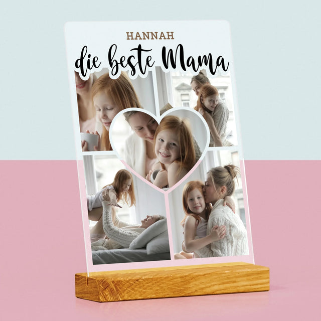 Fotocollage: Die Beste Mutter Herz - Druck Auf Acrylglas
