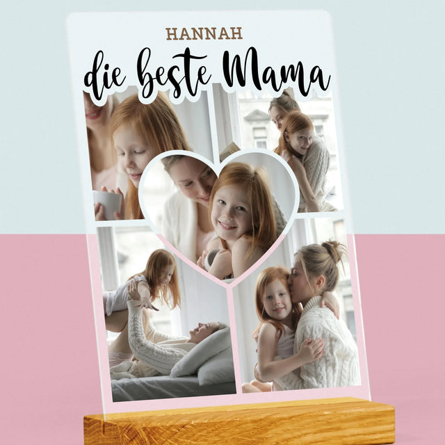 Fotocollage: Die Beste Mutter Herz - Druck Auf Acrylglas
