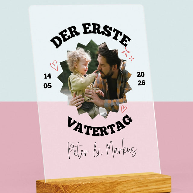 Foto Und Unterschrift: Der Erste Gemeinsame Vattertag - Druck Auf Acrylglas