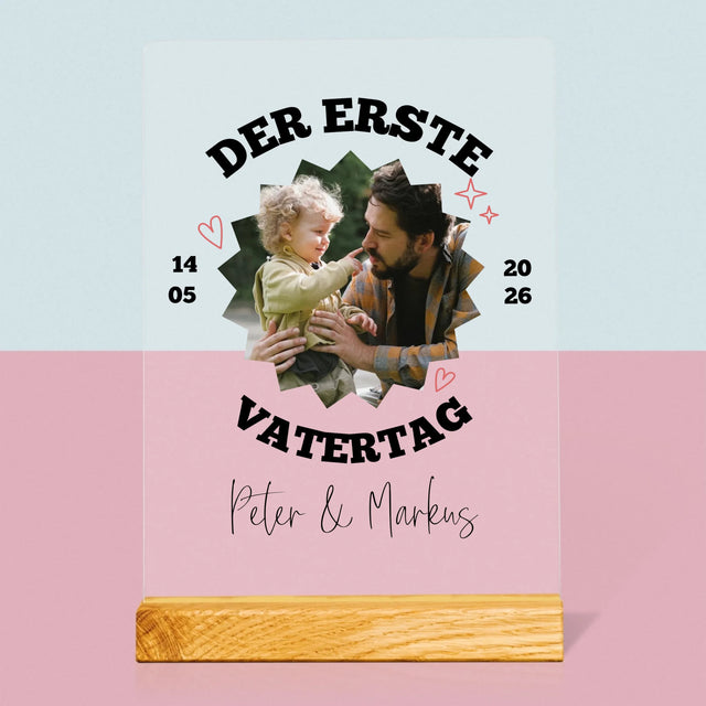 Foto Und Unterschrift: Der Erste Gemeinsame Vattertag - Druck Auf Acrylglas