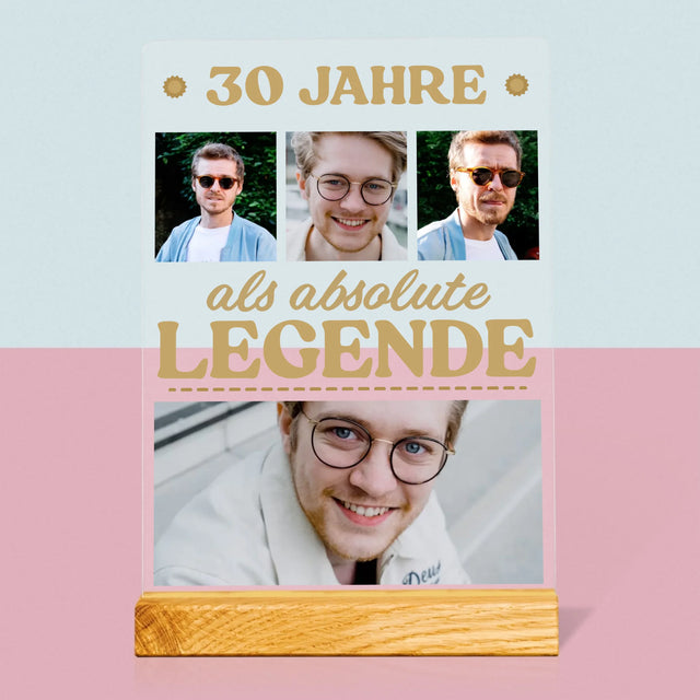 Fotocollage: 30 Jahre Eine Legende! - Druck Auf Acrylglas