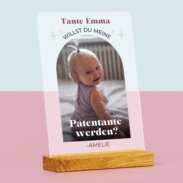 Foto Und Unterschrift: Anfrage Zur Patenschaft – Elegant - Druck Auf Acrylglas