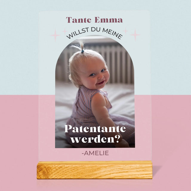 Foto Und Unterschrift: Anfrage Zur Patenschaft – Elegant - Druck Auf Acrylglas