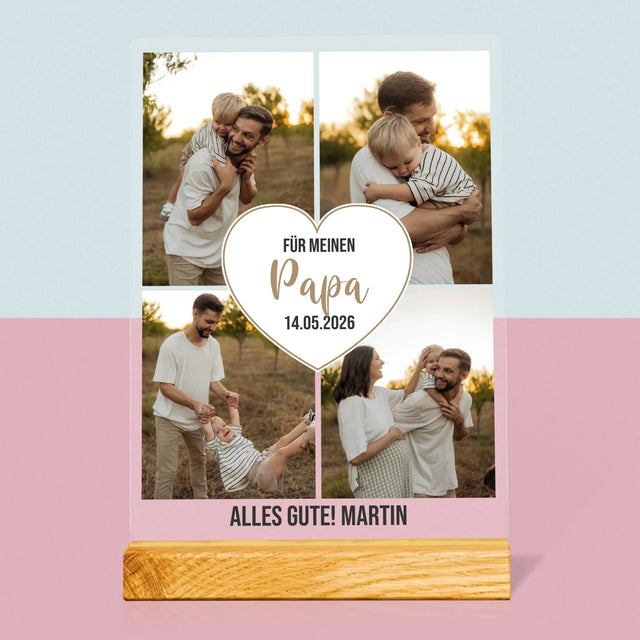 Fotocollage: Für Meinen Papa - Druck Auf Acrylglas