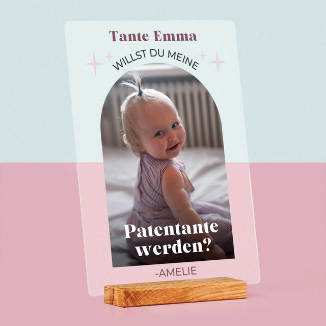 Foto Und Unterschrift: Anfrage Zur Patenschaft – Elegant - Druck Auf Acrylglas