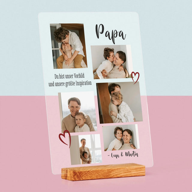 Fotocollage: Papa - Druck Auf Acrylglas