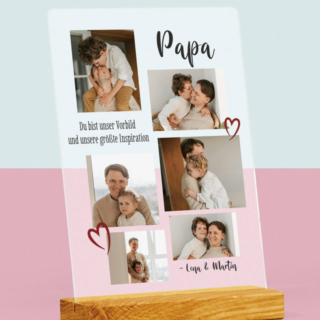 Fotocollage: Papa - Druck Auf Acrylglas