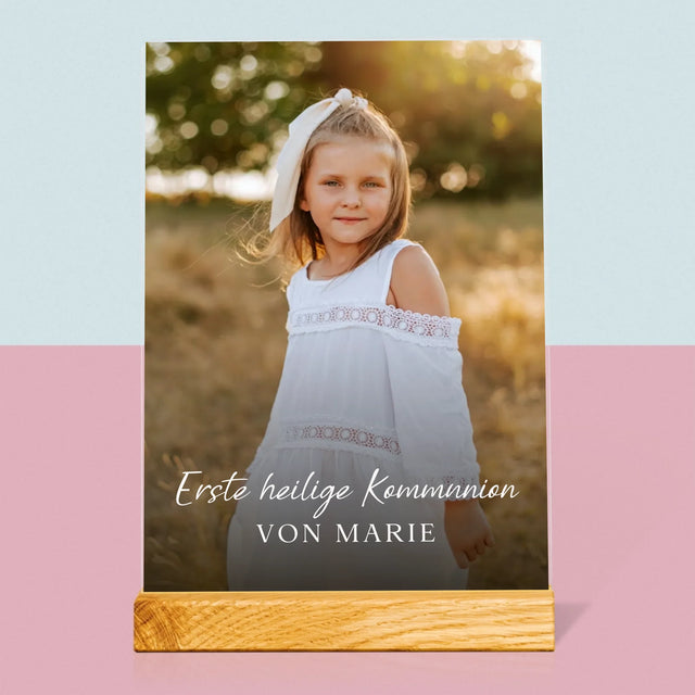 Foto Und Unterschrift: Kommunion - Druck Auf Acrylglas