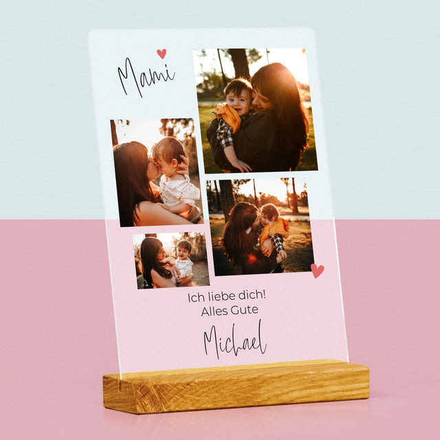 Fotocollage: Mama, Ich Liebe Dich - Druck Auf Acrylglas