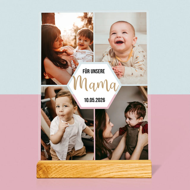 Fotocollage: Für Unsere Mama - Druck Auf Acrylglas