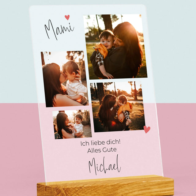 Fotocollage: Mama, Ich Liebe Dich - Druck Auf Acrylglas