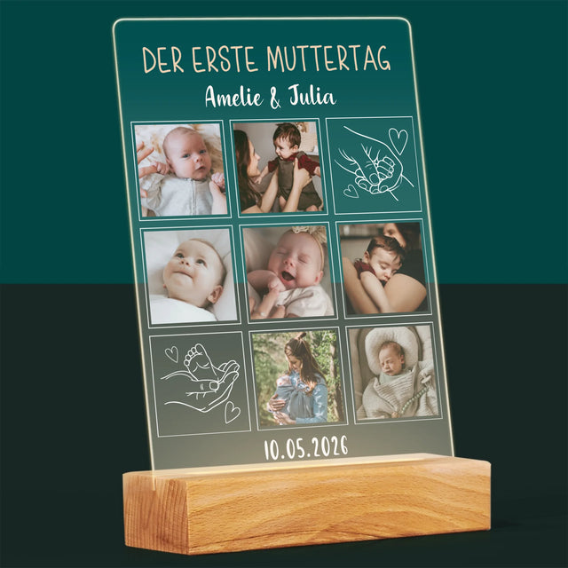 Fotocollage: Erster Muttertag Zeichnungen - Acrylglasbild | DE
