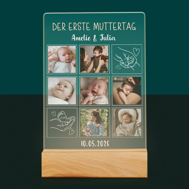 Fotocollage: Erster Muttertag Zeichnungen - Acrylglasbild | DE