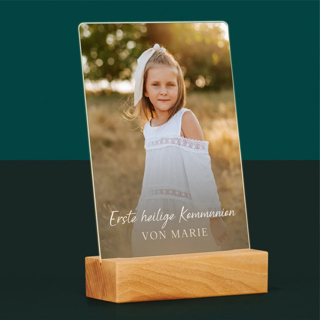Foto Und Unterschrift: Kommunion - Druck Auf Acrylglas