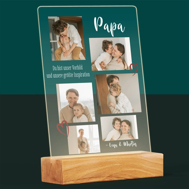Fotocollage: Papa - Druck Auf Acrylglas