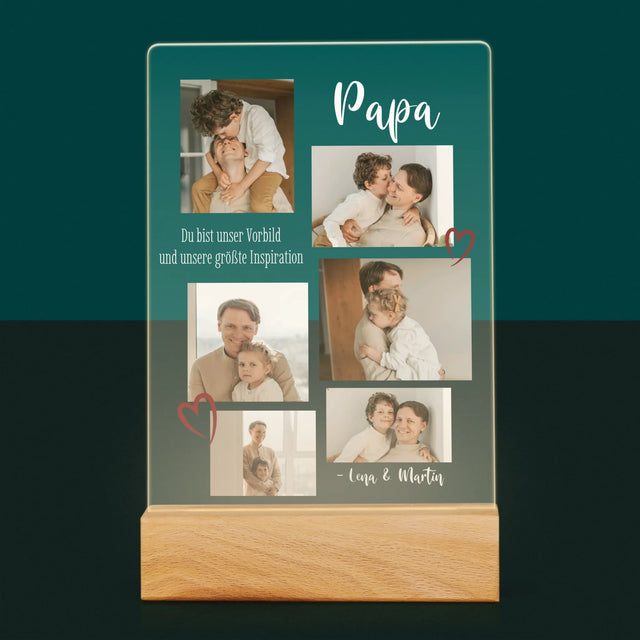 Fotocollage: Papa - Druck Auf Acrylglas