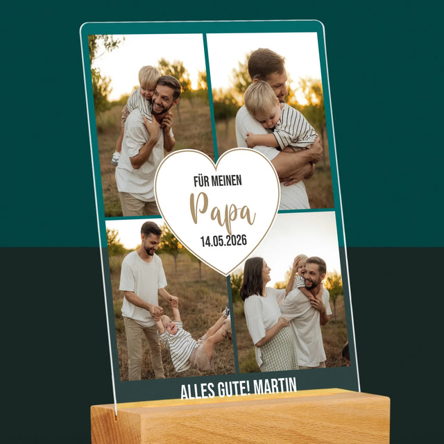 Fotocollage: Für Meinen Papa - Druck Auf Acrylglas