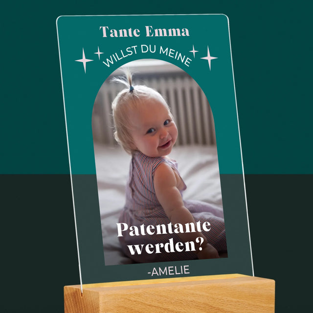 Foto Und Unterschrift: Anfrage Zur Patenschaft – Elegant - Druck Auf Acrylglas