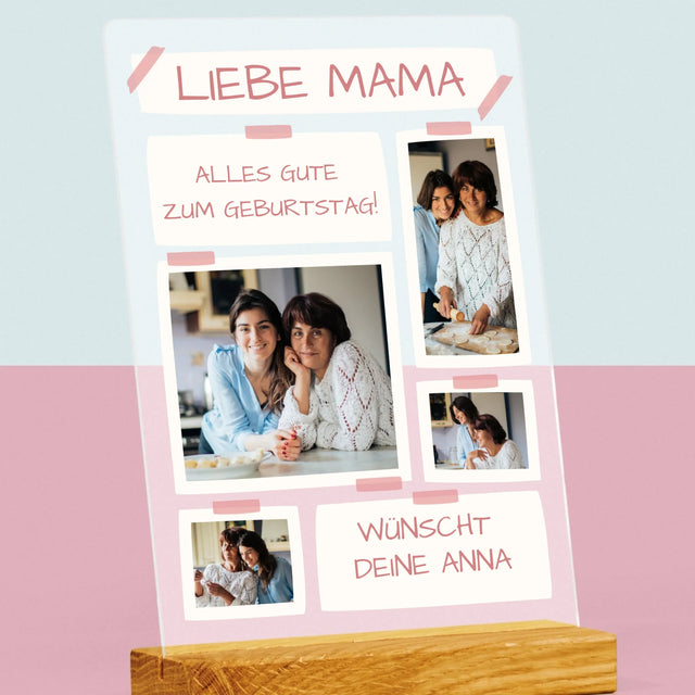 Fotocollage: Liebe Mama, Alles Gute Zum Geburtstag! - Druck Auf Acrylglas