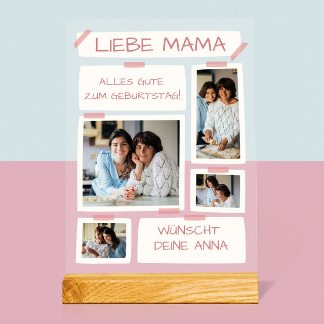 Fotocollage: Liebe Mama, Alles Gute Zum Geburtstag! - Druck Auf Acrylglas