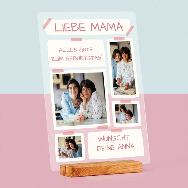 Fotocollage: Liebe Mama, Alles Gute Zum Geburtstag! - Druck Auf Acrylglas