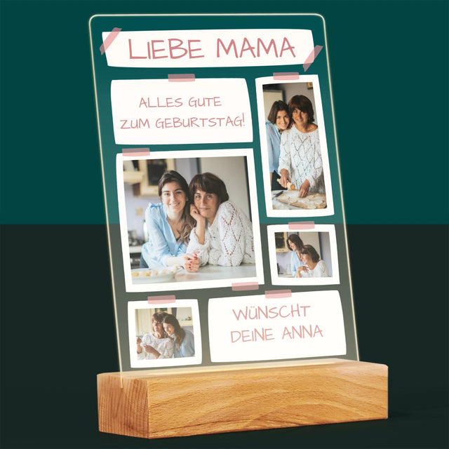 Fotocollage: Liebe Mama, Alles Gute Zum Geburtstag! - Druck Auf Acrylglas