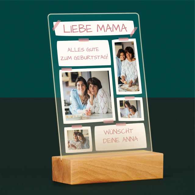 Fotocollage: Liebe Mama, Alles Gute Zum Geburtstag! - Druck Auf Acrylglas