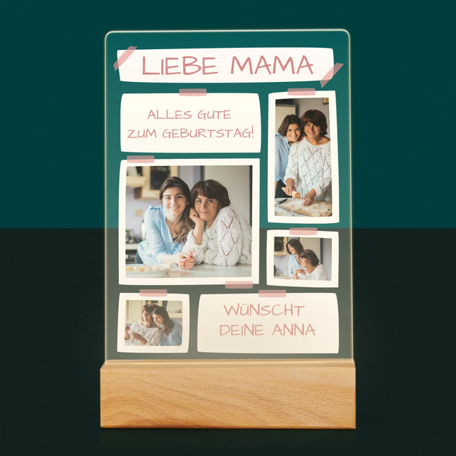 Fotocollage: Liebe Mama, Alles Gute Zum Geburtstag! - Druck Auf Acrylglas
