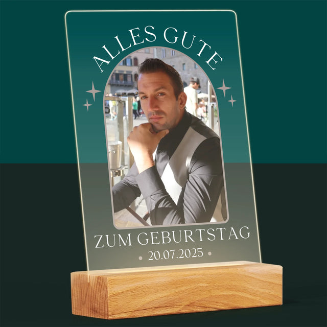 Foto Und Unterschrift: Stilvoller Geburtstag - Druck Auf Acrylglas
