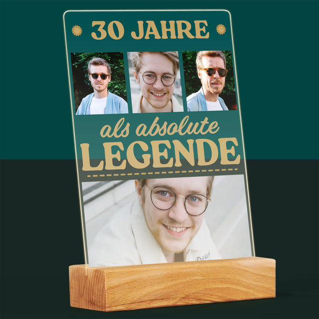 Fotocollage: 30 Jahre Eine Legende! - Druck Auf Acrylglas