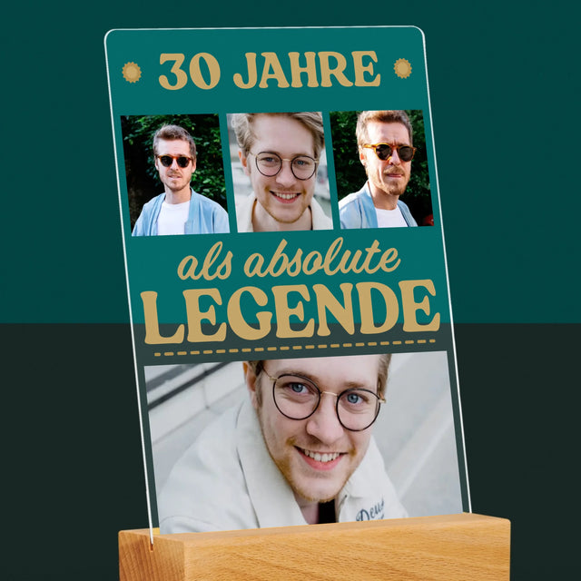 Fotocollage: 30 Jahre Eine Legende! - Druck Auf Acrylglas