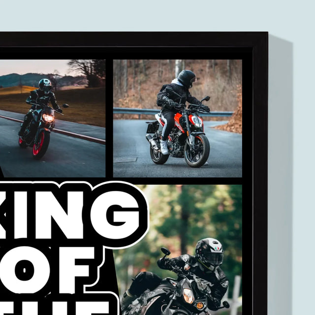 Fotokolaż: King Of The Motorcycle - Wydruk Obramowany | SK