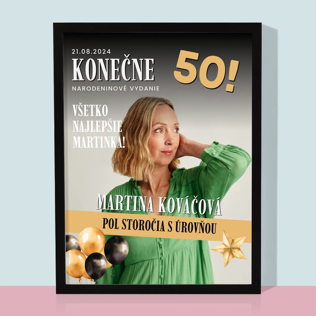 Okładka Magazynu: Nareszcie 50 - Wydruk Obramowany | SK