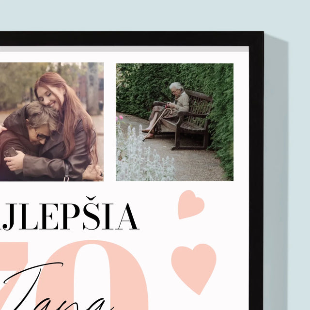 Fotokolaż: Najlepsza 70 - Wydruk Obramowany | SK