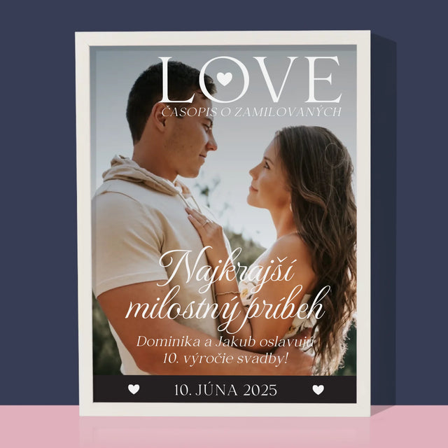 Okładka Magazynu: Love Dla Zakochanych - Wydruk Obramowany | SK