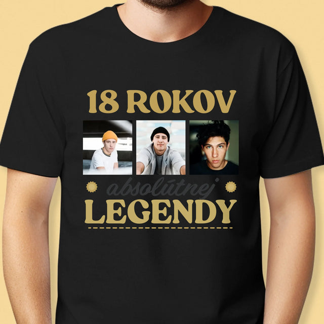 Fotokolaż: 18 Lat Bycia Legendą - Koszulka Męska | SK